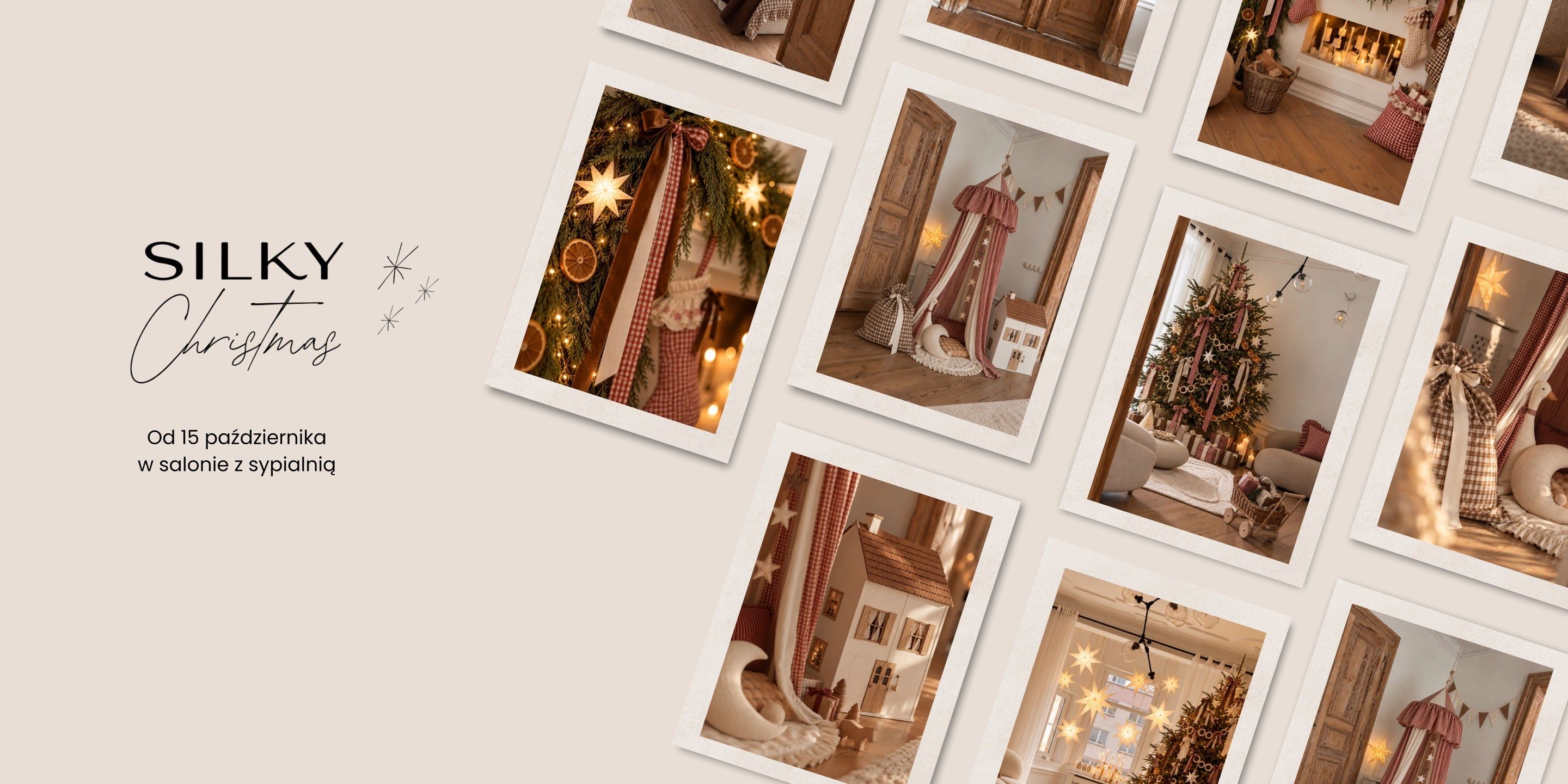 Silky Christmas: zdjęcia ze świątecznych sesji w Salonie z Sypialnią